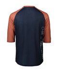 POC Kurzarm Fahrradtrikot - MTB PURE 3/4 - Blau/Orange