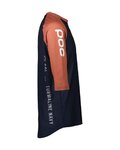 POC Kurzarm Fahrradtrikot - MTB PURE 3/4 - Blau/Orange