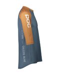 POC Kurzarm Fahrradtrikot - MTB PURE 3/4 - Orange/Blau