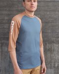 POC Kurzarm Fahrradtrikot - MTB PURE 3/4 - Orange/Blau
