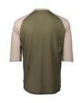 POC Kurzarm Fahrradtrikot - MTB PURE 3/4  - Grün/Beige
