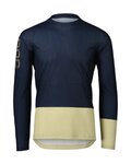 POC Langarm Fahrradtrikot für den Sommer - MTB PURE - Grün/Blau