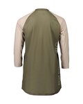 POC Kurzarm Fahrradtrikot - MTB PURE 3/4 LADY - Beige/Grün