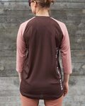 POC Kurzarm Fahrradtrikot - MTB PURE 3/4 LADY - Braun/Rosa