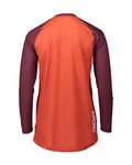 POC Langarm Fahrradtrikot für den Sommer - MTB PURE LADY - bordeaux/Orange