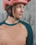 POC Langarm Fahrradtrikot für den Sommer - MTB PURE LADY - Grün/Braun