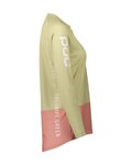 POC Langarm Fahrradtrikot für den Sommer - MTB PURE LADY - Beige/Rosa