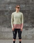 POC Langarm Fahrradtrikot für den Sommer - MTB PURE LADY - Beige/Rosa