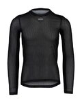 POC Langarm Fahrrad-Shirt - ESSENTIAL LAYER - Schwarz