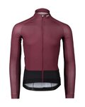 POC Langarm Fahrradtrikot für den Sommer - ESSSENTIAL ROAD - Schwarz/bordeaux