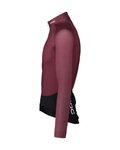 POC Langarm Fahrradtrikot für den Sommer - ESSSENTIAL ROAD - Schwarz/bordeaux
