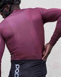 POC Langarm Fahrradtrikot für den Sommer - ESSSENTIAL ROAD - Schwarz/bordeaux