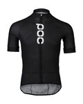 POC Kurzarm Fahrradtrikot - ESSENTIAL ROAD LOGO - Schwarz