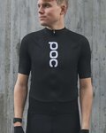 POC Kurzarm Fahrradtrikot - ESSENTIAL ROAD LOGO - Schwarz