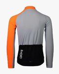 POC Langarm Fahrradtrikot für den Winter - ESSENTIAL ROAD MID - Schwarz/Orange/Grau