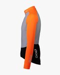 POC Langarm Fahrradtrikot für den Winter - ESSENTIAL ROAD MID - Schwarz/Orange/Grau