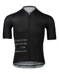POC Kurzarm Fahrradtrikot - PRISTINE PRINT - Schwarz