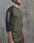POC Kurzarm Fahrradtrikot - MTB PURE 3/4 - Schwarz/Grün