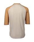 POC Kurzarm Fahrradtrikot - MTB PURE 3/4 - Braun/Beige