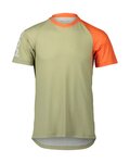 POC Kurzarm Fahrradtrikot - MTB PURE - Orange/Grün