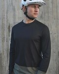 POC Langarm Fahrradtrikot für den Sommer - MTB PURE - Grün/Schwarz