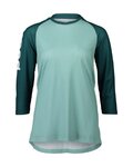 POC Kurzarm Fahrradtrikot - MTB PURE 3/4 LADY - Blau/Hellblau