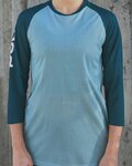 POC Kurzarm Fahrradtrikot - MTB PURE 3/4 LADY - Blau/Hellblau