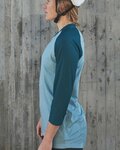 POC Kurzarm Fahrradtrikot - MTB PURE 3/4 LADY - Blau/Hellblau