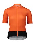 POC Kurzarm Fahrradtrikot - ESSENTIAL ROAD LADY - Orange/Schwarz