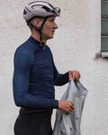 POC Langarm Fahrradtrikot für den Sommer - ESSENTIAL ROAD - Schwarz/Blau