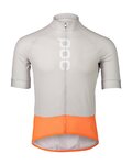 POC Kurzarm Fahrradtrikot - ESSENTIAL ROAD LOGO - Grau/Orange