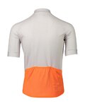 POC Kurzarm Fahrradtrikot - ESSENTIAL ROAD LOGO - Grau/Orange