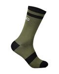 POC Klassische Fahrradsocken - LURE MTB - Grün/Schwarz
