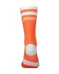 POC Klassische Fahrradsocken - LURE MTB - Weiß/Orange