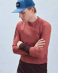 POC Langarm Fahrradtrikot für den Sommer - MTB PURE - Braun/Orange