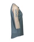 POC Kurzarm Fahrradtrikot - MTB PURE 3/4 LADY - Hellblau/Beige