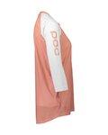 POC Kurzarm Fahrradtrikot - MTB PURE 3/4 LADY - Weiß/Rosa