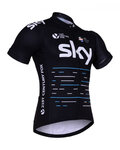Kurzarm Fahrradtrikot - SKY 2017 KIDS - Schwarz