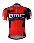 Kurzarm Fahrradtrikot - BMC 2017 - Rot/Schwarz