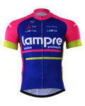 Kurzarm Fahrradtrikot - LAMPRE 2017 - Rosa/Blau