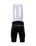 BONAVELO Kurze Fahrradhose mit Trägern - LOTTO 2017 - Schwarz