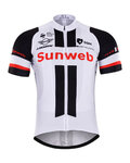 BONAVELO Kurzarm Fahrradtrikot - SUNWEB 2017 - Weiß/Schwarz