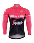 Langarm Fahrradtrikot für den Winter - TREK ROSE WINTER - Schwarz/Rosa