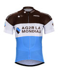 BONAVELO Kurzarm Fahrradtrikot - AG2R 2018 - Weiß/Hellblau/Braun