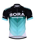 Kurzarm Fahrradtrikot - BORA 2018 - Schwarz/Grün