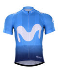Kurzarm Fahrradtrikot - MOVISTAR 2018 - Hellblau