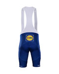 BONAVELO Kurze Fahrradhose mit Trägern - QUICKSTEP 2018 - Blau