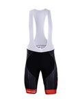 BONAVELO Kurze Fahrradhose mit Trägern - TREK 2018 - Schwarz/Rot