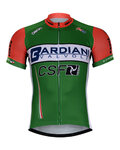 Kurzarm Fahrradtrikot - BARDIANI 2018 - Grün/Orange