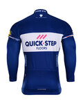 BONAVELO Langarm Fahrradtrikot für den Winter - QUICKSTEP 2018 WNT - Weiß/Blau